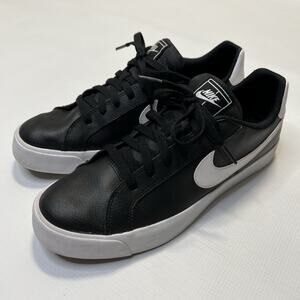 Nike Men's Court Royale AC Sneaker Black/White Size 10.5 EU 44.5 BQ4222